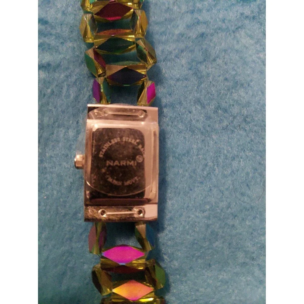Green Iridescent Beaded NEW NARMI WOMENS WATCH